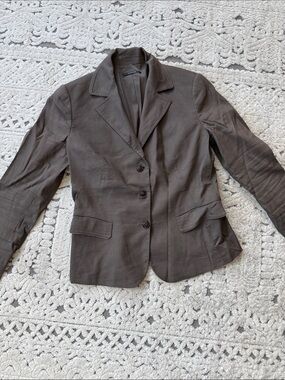 Elie Tahari Chocolate Brown Tailored Blazer